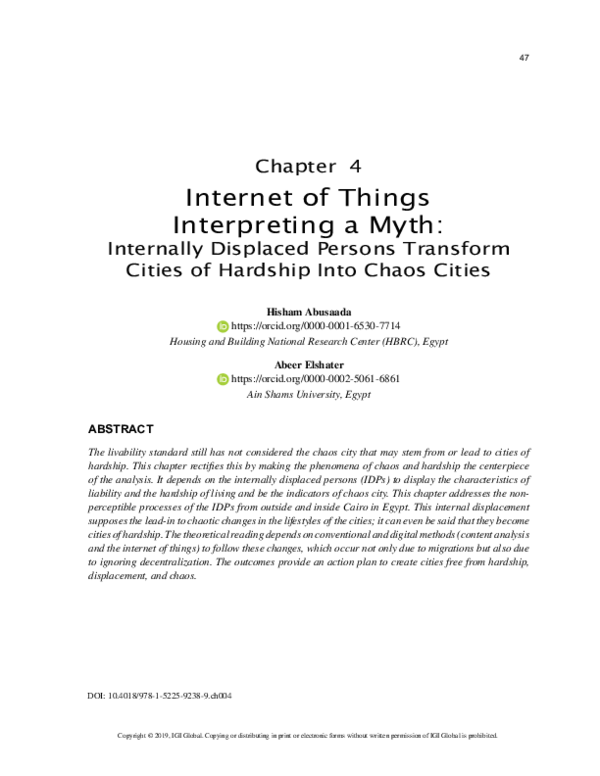 (PDF) Internet of Things Interpreting a Myth