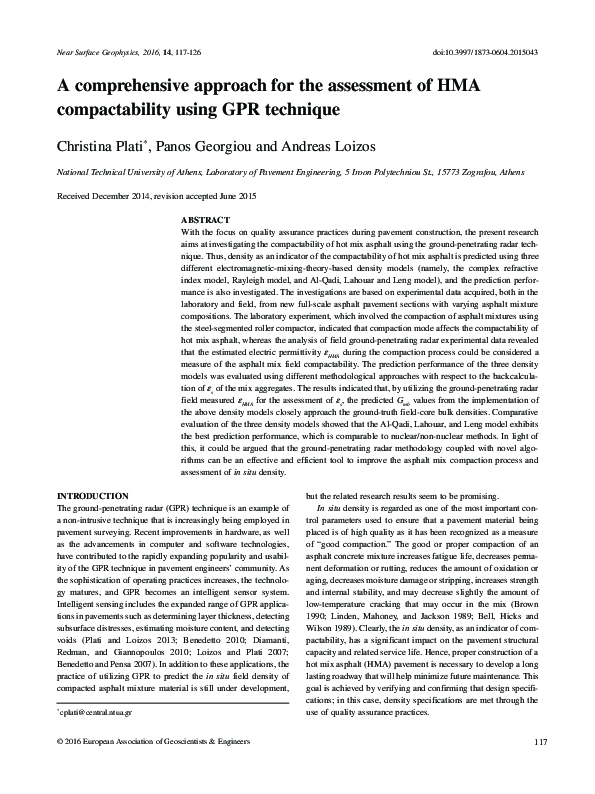 (PDF) A comprehensive approach for the assessment of HMA compactability