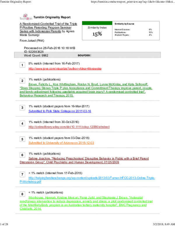 (PDF) A Randomized-Controlled Trial of the Triple P-Positive Parenting ...