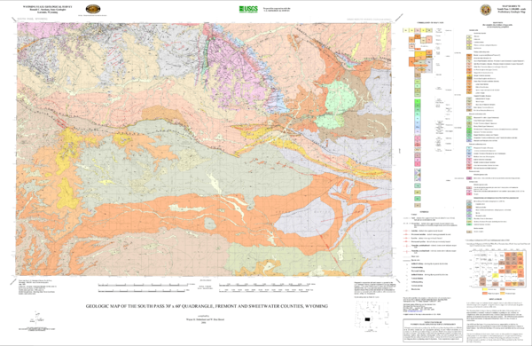 (PDF) SOUTH PASS 1:100,000 SCALE GEOLOGIC MAP Wyoming State Geological ...