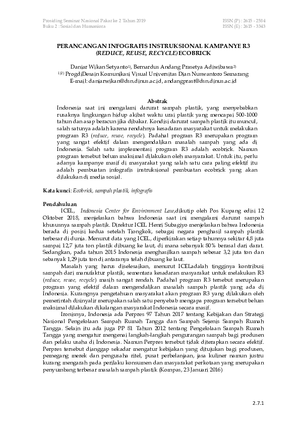 (PDF) Perancangan Infografis Instruksional Kampanye R3 (Reduce, Reuse ...