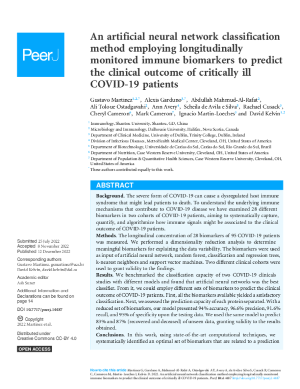 (PDF) An artificial neural network classification method employing ...