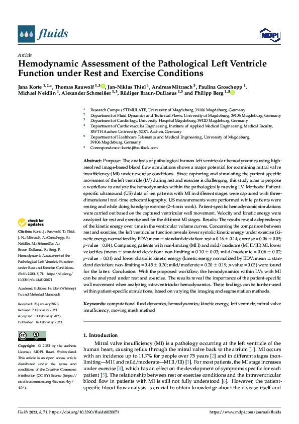 (PDF) Hemodynamic Assessment of the Pathological Left Ventricle ...