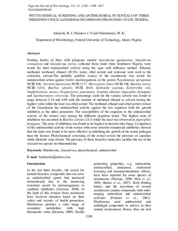 (PDF) Phytochemical screening and antimicrobial potentials of Borreria ...