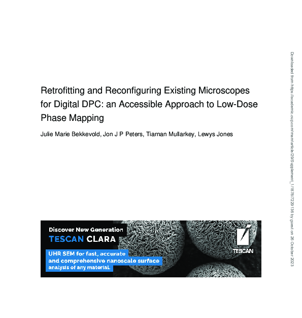 (PDF) Retrofitting and Reconfiguring Existing Microscopes for Digital ...