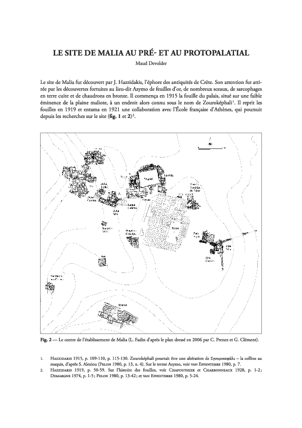 (PDF) Le site de Malia au Pré- et au Protopalatial [MALIA IN THE ...
