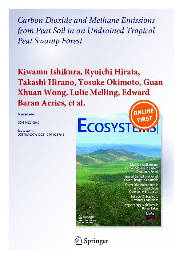 (PDF) Carbon Dioxide and Methane Emissions from Peat Soil in an ...