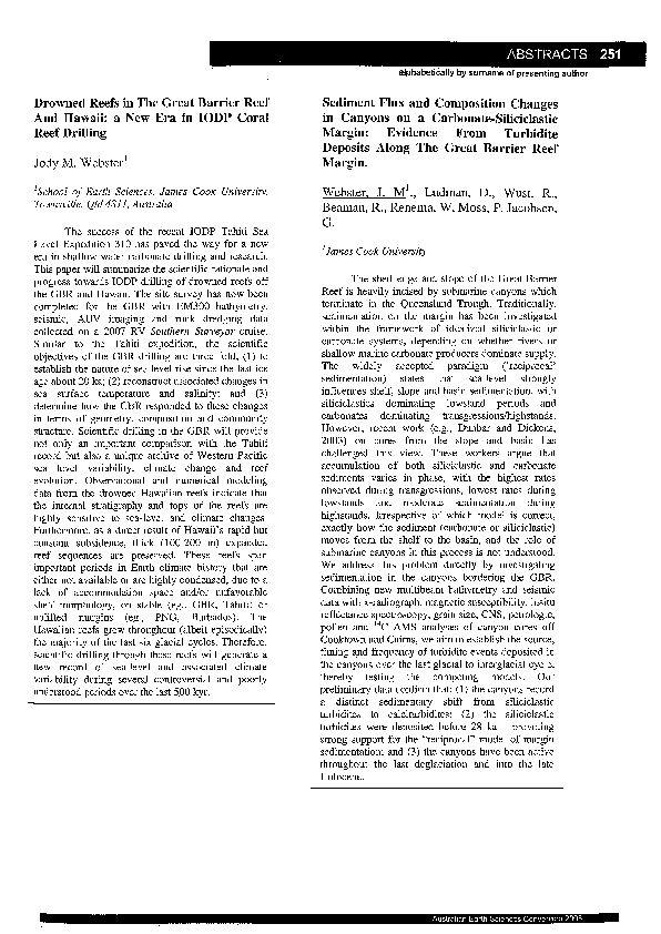 (PDF) Drowned reefs in the Great Barrier Reef and Hawaii: a new era in ...