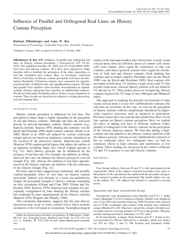 (PDF) Influence of Parallel and Orthogonal Real Lines on Illusory ...