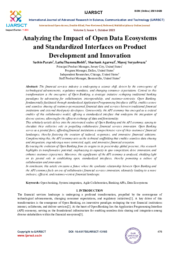 (PDF) Analyzing the Impact of Open Data Ecosystems and Standardized ...