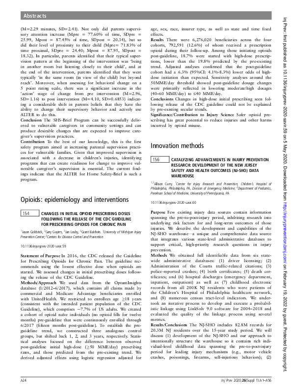 (PDF) 154 Changes in initial opioid prescribing doses following the ...
