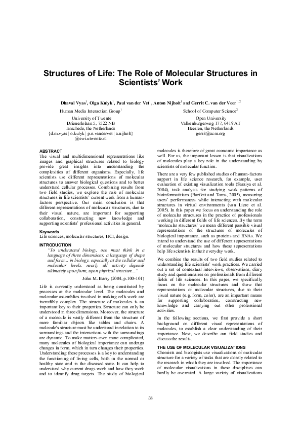 (PDF) Structures of life