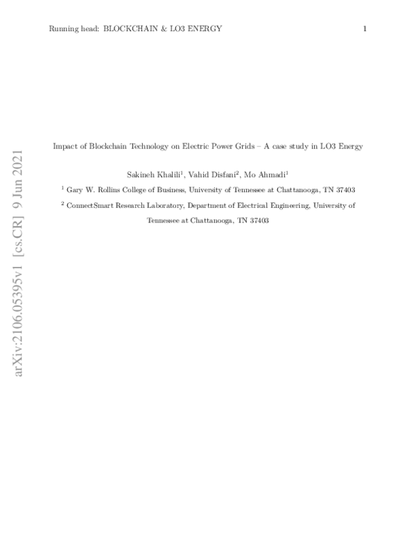 (PDF) Impact of Blockchain Technology on Electric Power Grids – A case ...