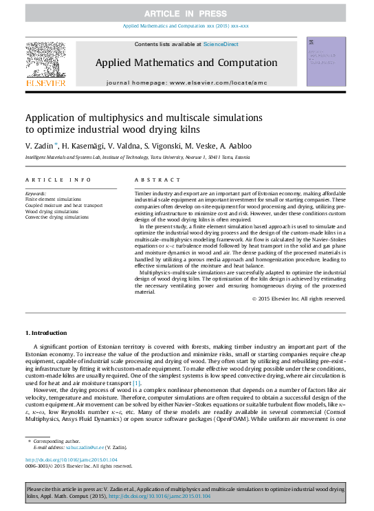 (PDF) Application of multiphysics and multiscale simulations to ...