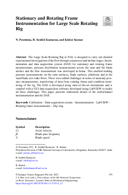 (PDF) Stationary and Rotating Frame Instrumentation for Large Scale ...