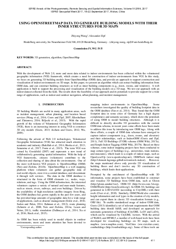 (PDF) Using Openstreetmap Data to Generate Building Models with Their ...
