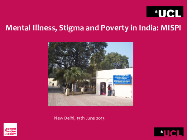 (PDF) Mental Illness, Stigma and Poverty in India: MISPI