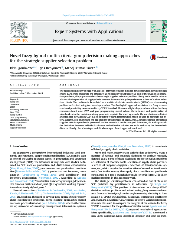 (PDF) Novel fuzzy hybrid multi-criteria group decision making ...