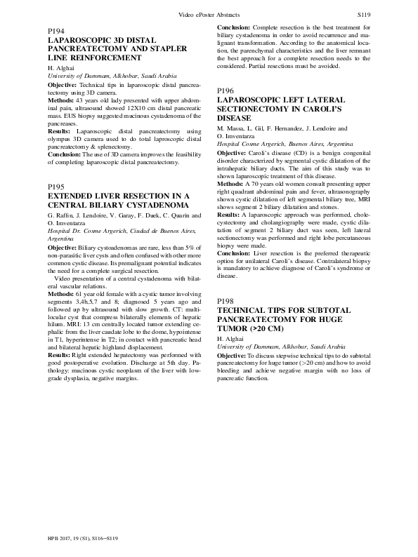 (PDF) Laparoscopic left lateral sectionectomy in Caroli's disease