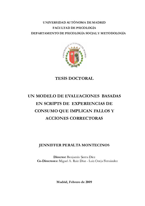 (PDF) Un modelo de evaluaciones basadas en scripts de experiencias de ...