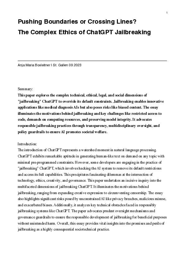 (PDF) Pushing Boundaries or Crossing Lines? The Complex Ethics of ...