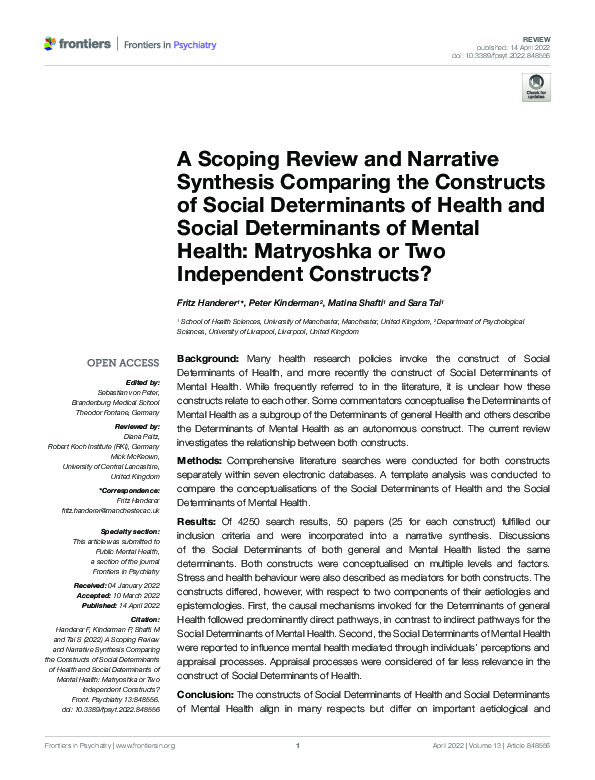(PDF) A Scoping Review and Narrative Synthesis Comparing the Constructs ...