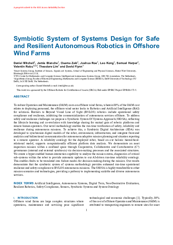 (PDF) Symbiotic System Design for Safe and Resilient Autonomous ...