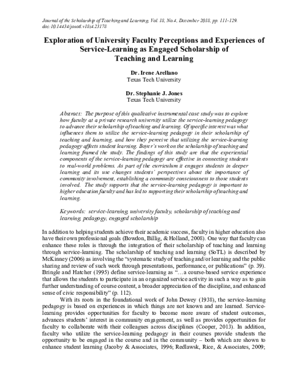 (PDF) Exploration of University Faculty Perceptions and Experiences of ...