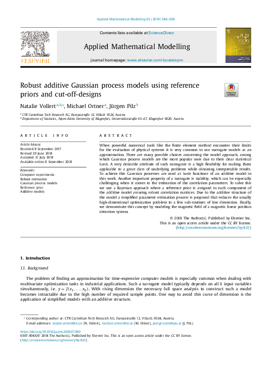(PDF) Robust additive Gaussian process models using reference priors ...