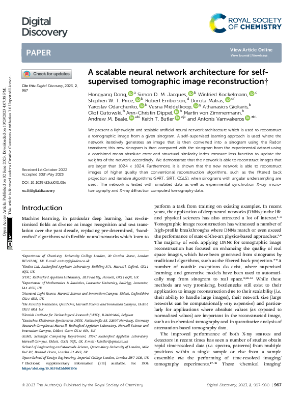 (PDF) A scalable neural network architecture for self-supervised ...