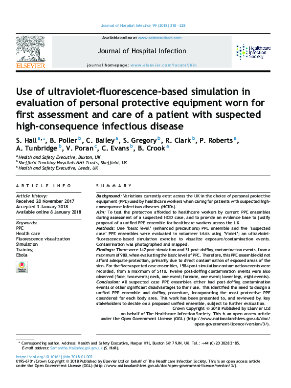 (PDF) Use of ultraviolet-fluorescence-based simulation in evaluation of ...