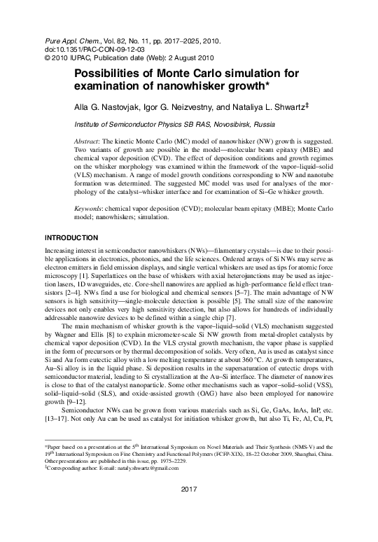 (PDF) Possibilities of Monte Carlo simulation for examination of ...