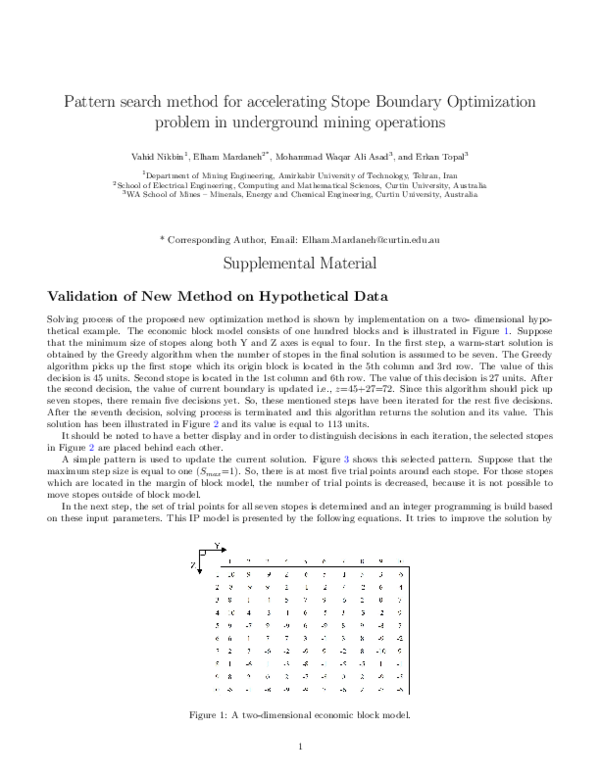 (PDF) Pattern search method for accelerating Stope boundary ...