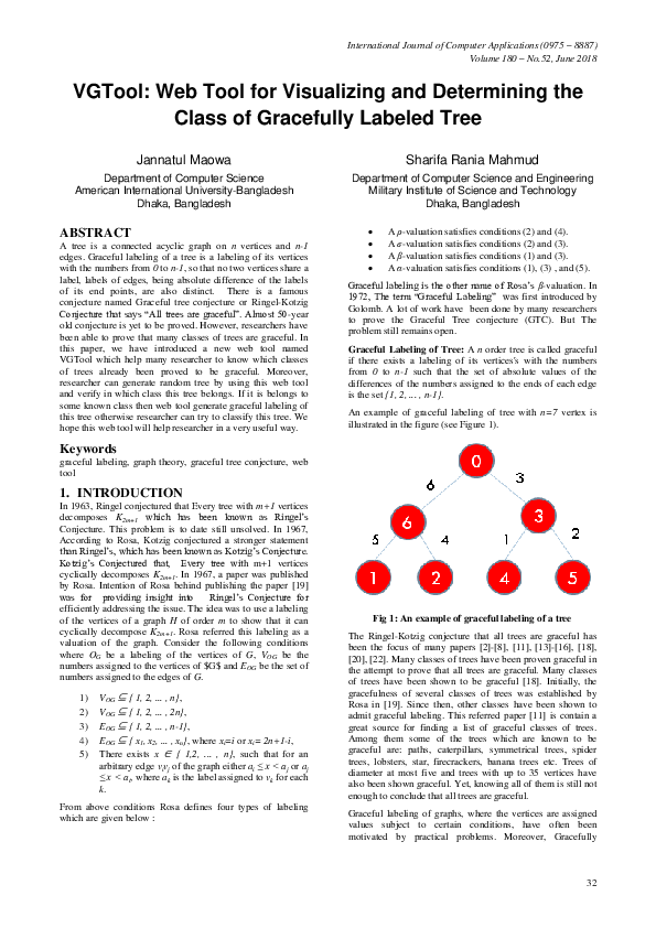 (PDF) VGTool: Web Tool for Visualizing and Determining the Class of ...