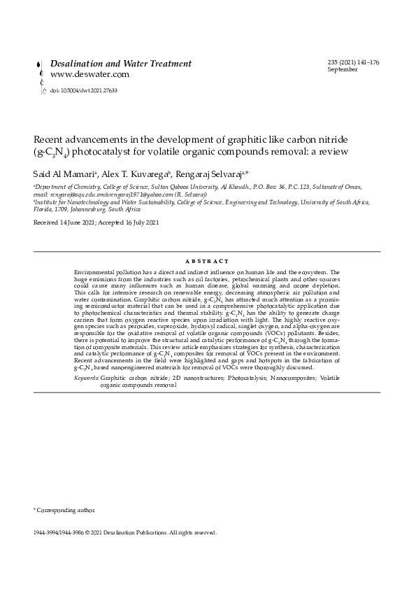 (PDF) Recent advancements in the development of graphitic like carbon ...