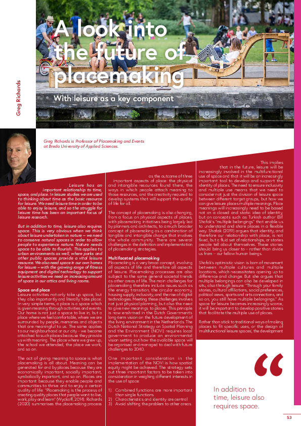 (PDF) UNCOVER FUTURE OF Placemaking 2023
