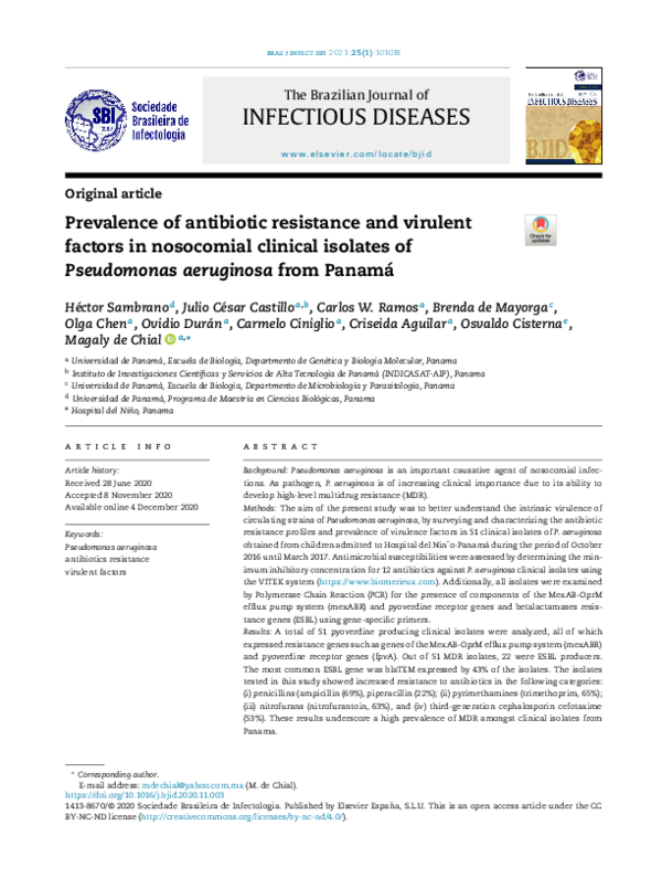 (PDF) Prevalence of antibiotic resistance and virulent factors in ...