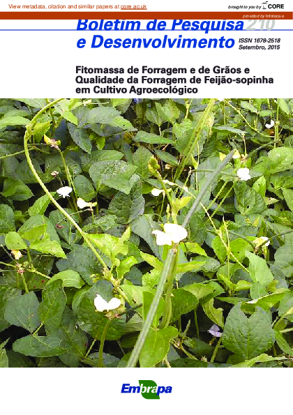 (PDF) Fitomassa de forragem e de grãos e qualidade da forragem de ...