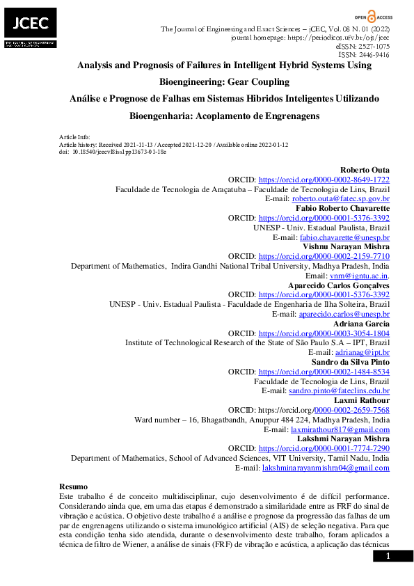(PDF) Analysis and Prognosis of Failures in Intelligent Hybrid Systems ...