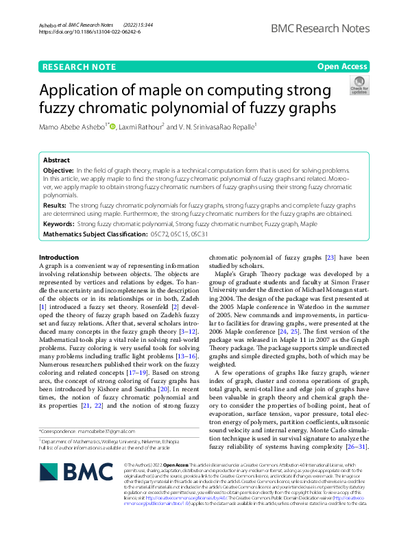 (PDF) Application of maple on computing strong fuzzy chromatic ...