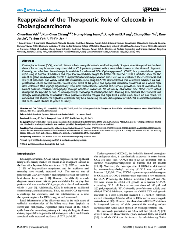 (PDF) Reappraisal of the Therapeutic Role of Celecoxib in ...