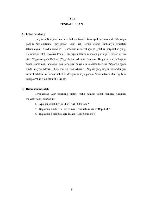 Kemunduran dan keruntuhan Turki Usmani