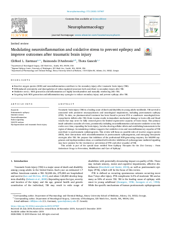 (PDF) Modulating neuroinflammation and oxidative stress to prevent ...