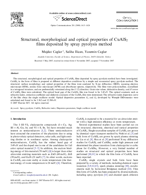 (PDF) Structural, morphological and optical properties of TiO2 films ...