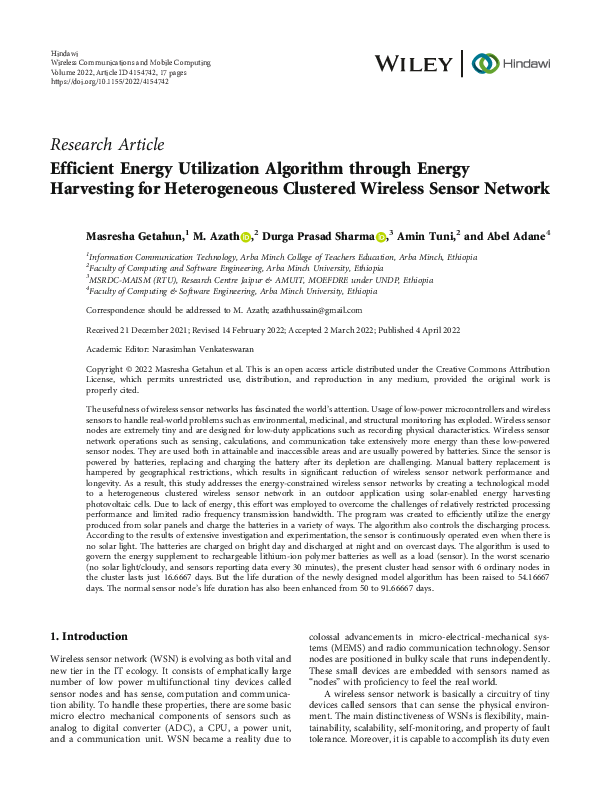 (PDF) Efficient Energy Utilization Algorithm through Energy Harvesting ...