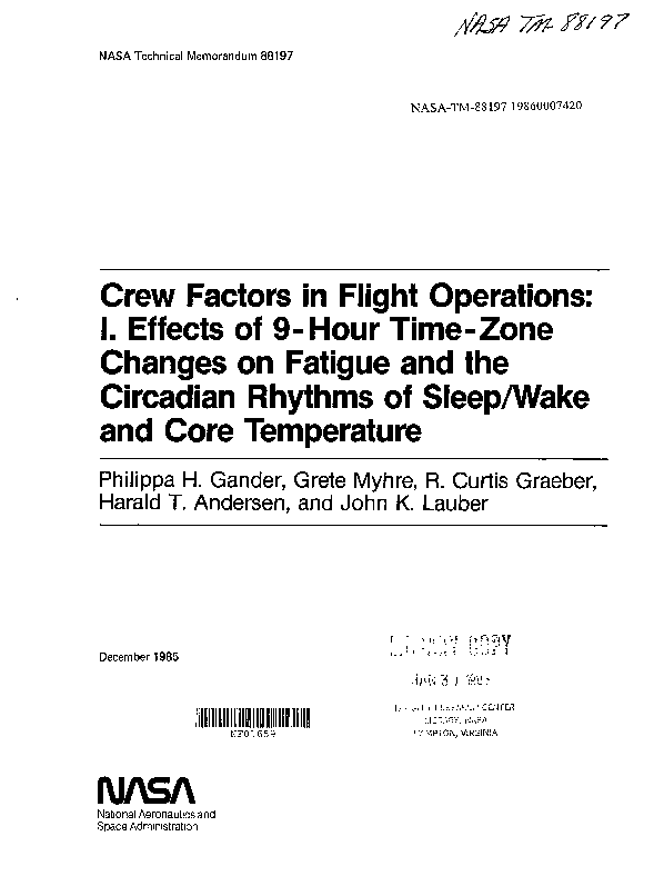 (PDF) Effects of 9-hour time zone changes on fatigue and circadian ...