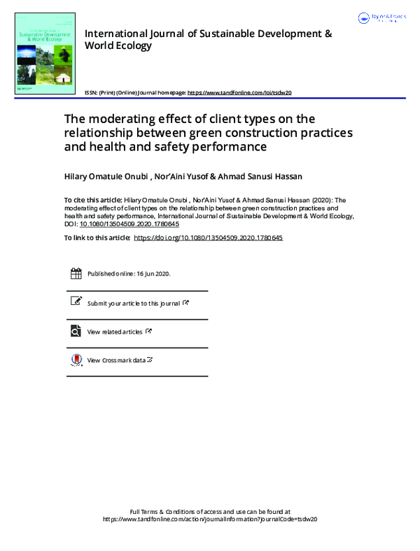 (PDF) The moderating effect of client types on the relationship between ...