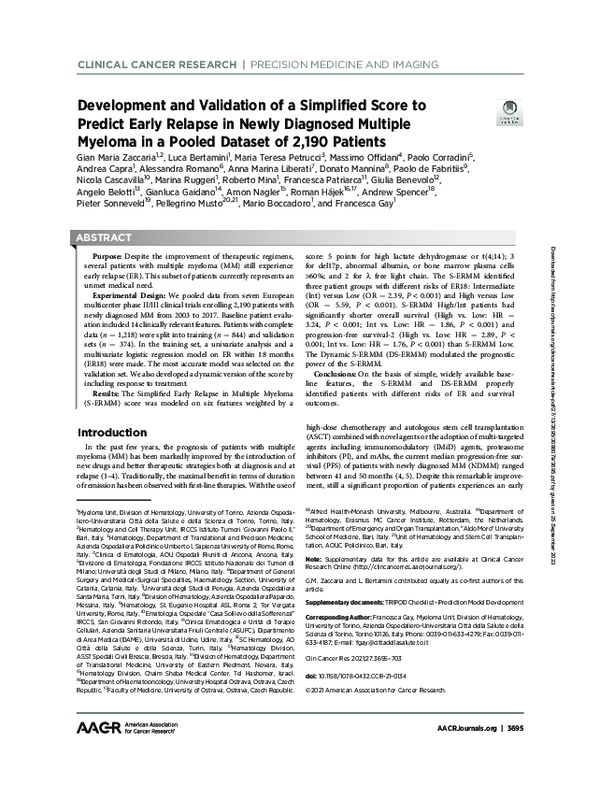 (PDF) Data from Development and Validation of a Simplified Score to ...