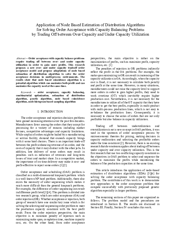 (PDF) Application of node based estimation of distribution algorithms ...