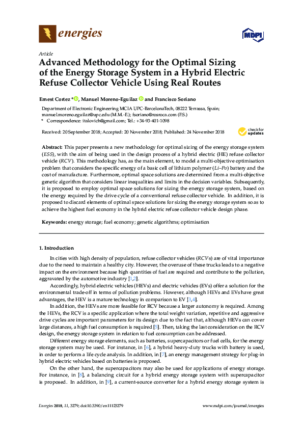 (PDF) Advanced Methodology for the Optimal Sizing of the Energy Storage ...